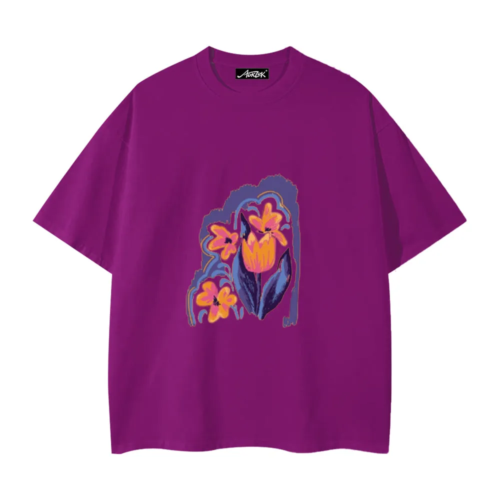 Vintage Tulip Graphic T-shirt