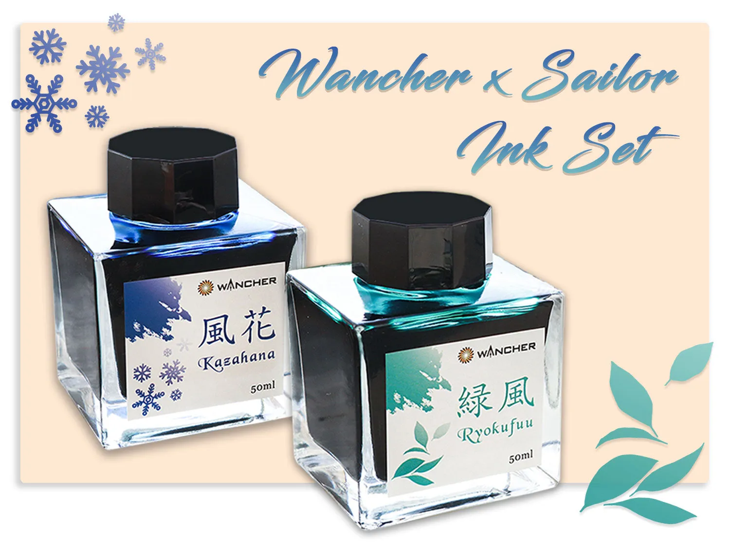 Wancher x Sailor Collaboration Kaze Iro Ink Set