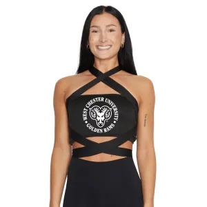 West Chester University Black Multi Way Bandeau Top