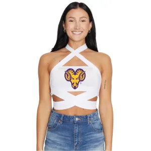 West Chester University White Multi Way Bandeau Top