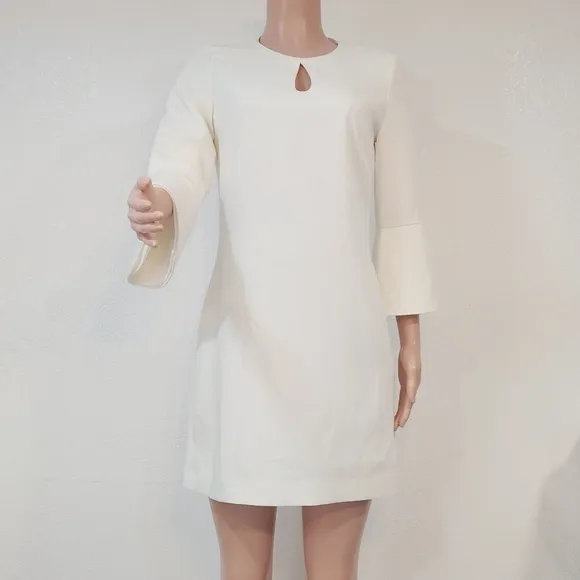 WHBM Petal-Sleeve Shift Mini Dress Size 4