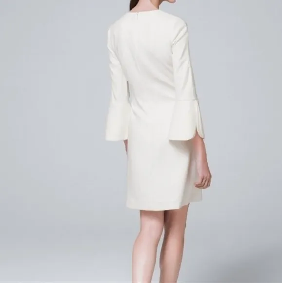WHBM Petal-Sleeve Shift Mini Dress Size 4