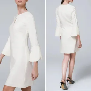 WHBM Petal-Sleeve Shift Mini Dress Size 4