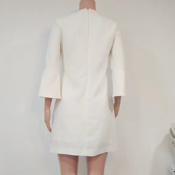 WHBM Petal-Sleeve Shift Mini Dress Size 4