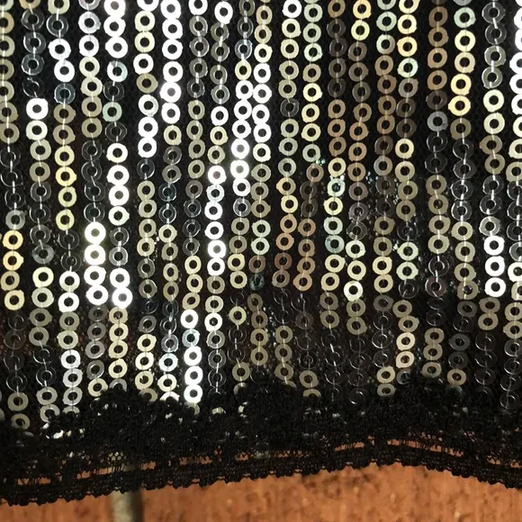 💠WHBM💠SEQUIN LACE TRIM SLEEVELESS DRESS💠