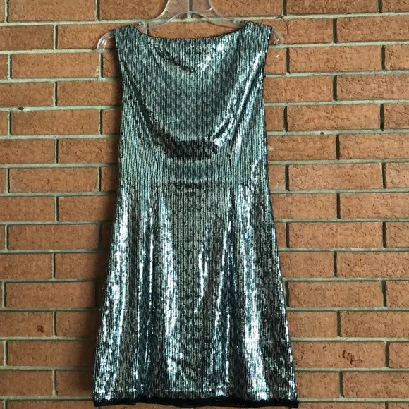 💠WHBM💠SEQUIN LACE TRIM SLEEVELESS DRESS💠