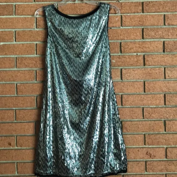 💠WHBM💠SEQUIN LACE TRIM SLEEVELESS DRESS💠
