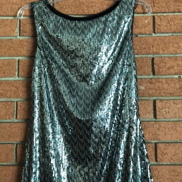 💠WHBM💠SEQUIN LACE TRIM SLEEVELESS DRESS💠