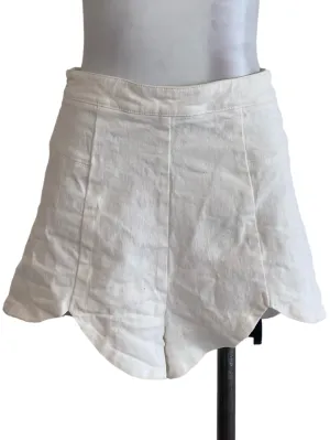 White Denim Shorts
