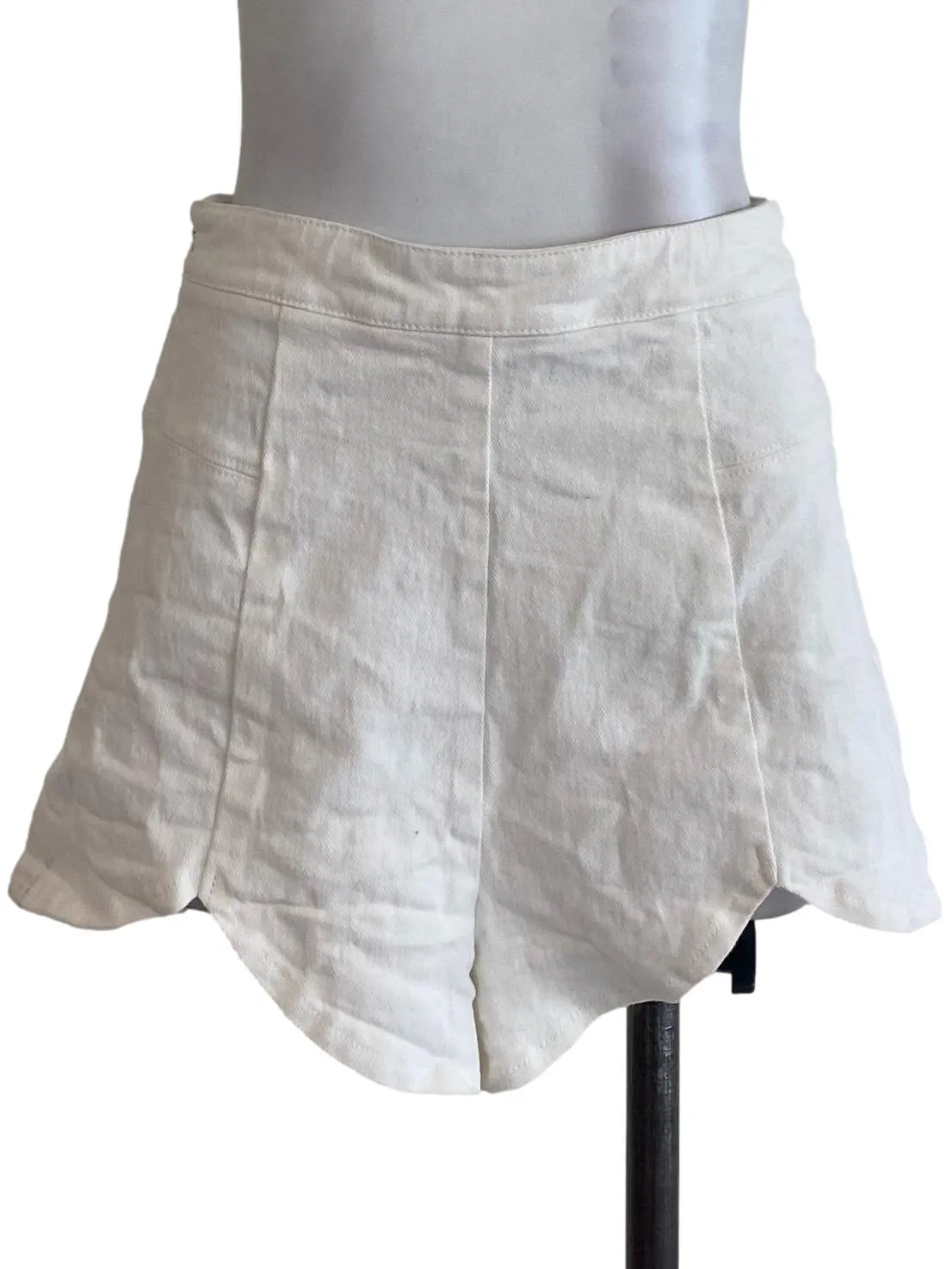 White Denim Shorts