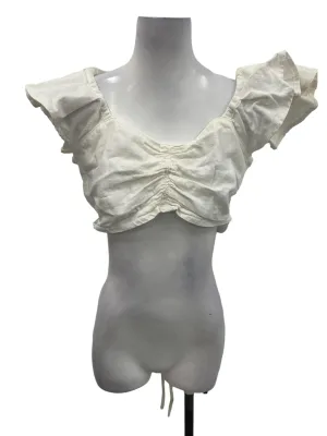 White Denim Top