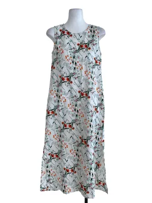 White Floral Shift Dress