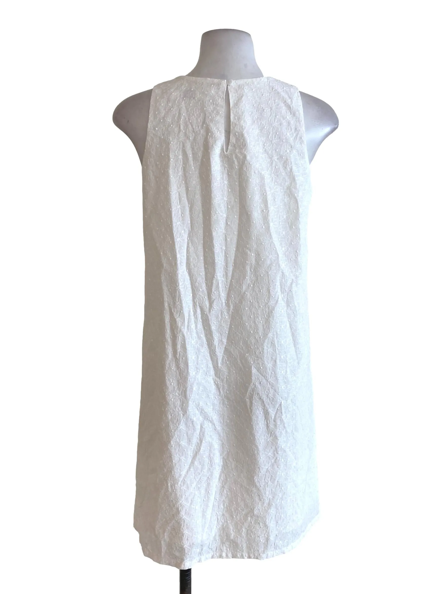 White Floral Shift Dress