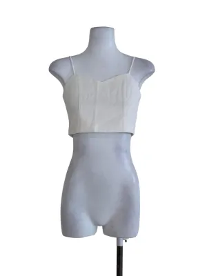 White Plain Sleeveless Top