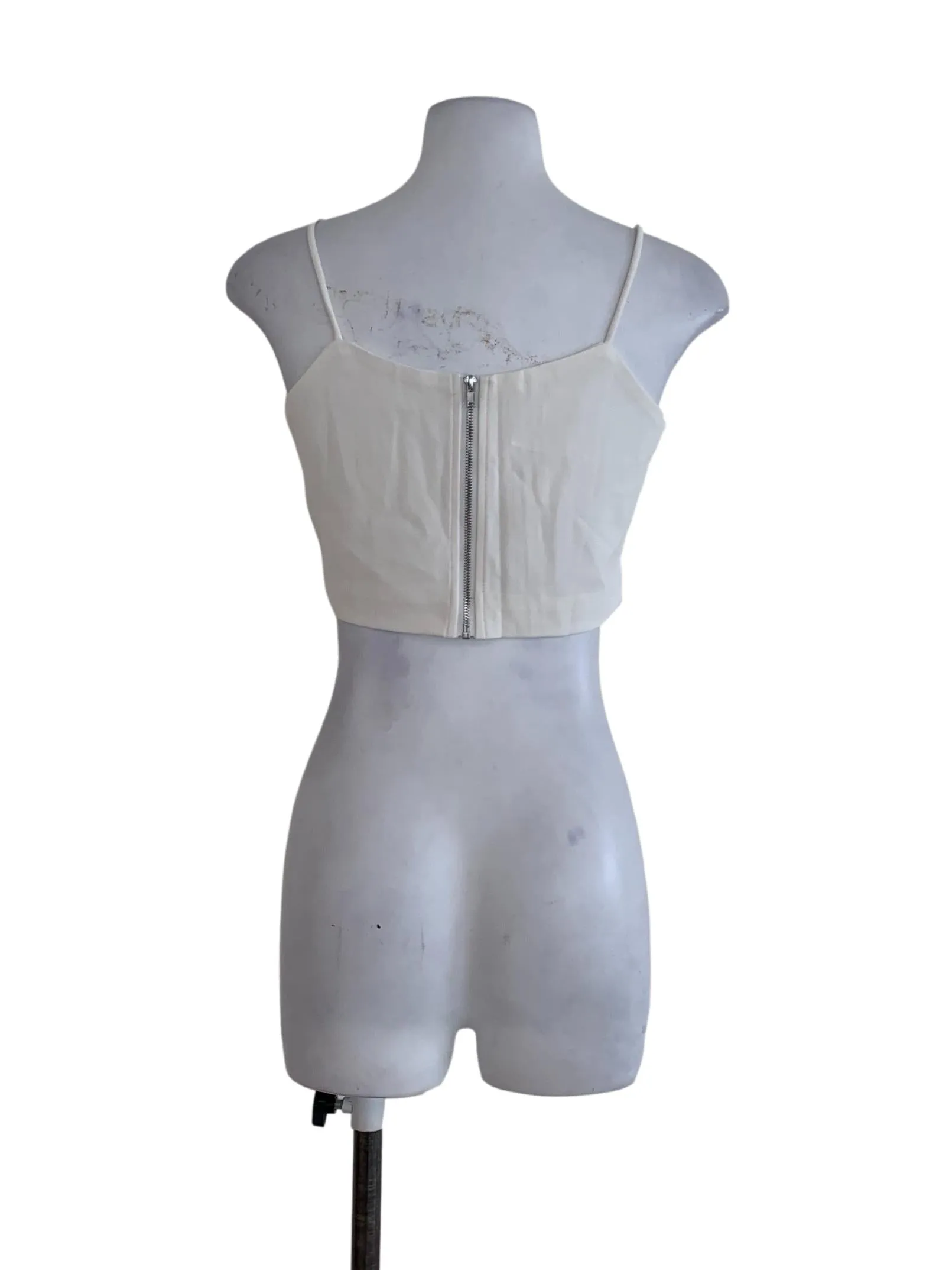 White Plain Sleeveless Top