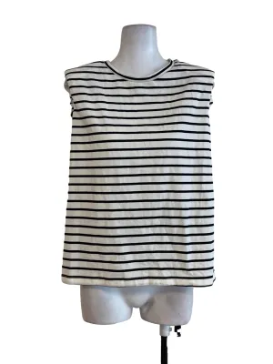 White Striped Top