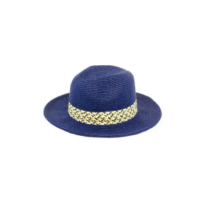 Wide Brim Fedora - Royal Blue