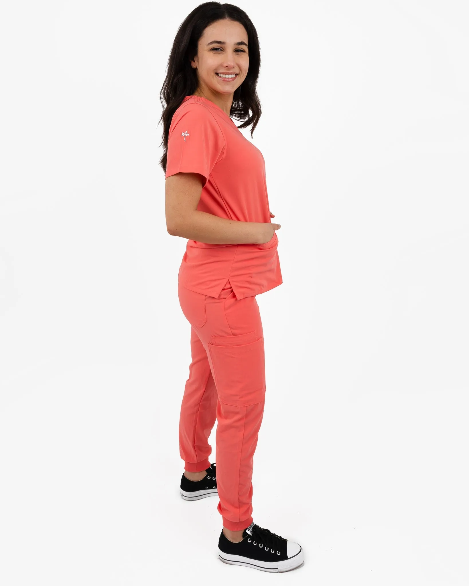 Women's 2 Pocket Scrub Top - Amber
