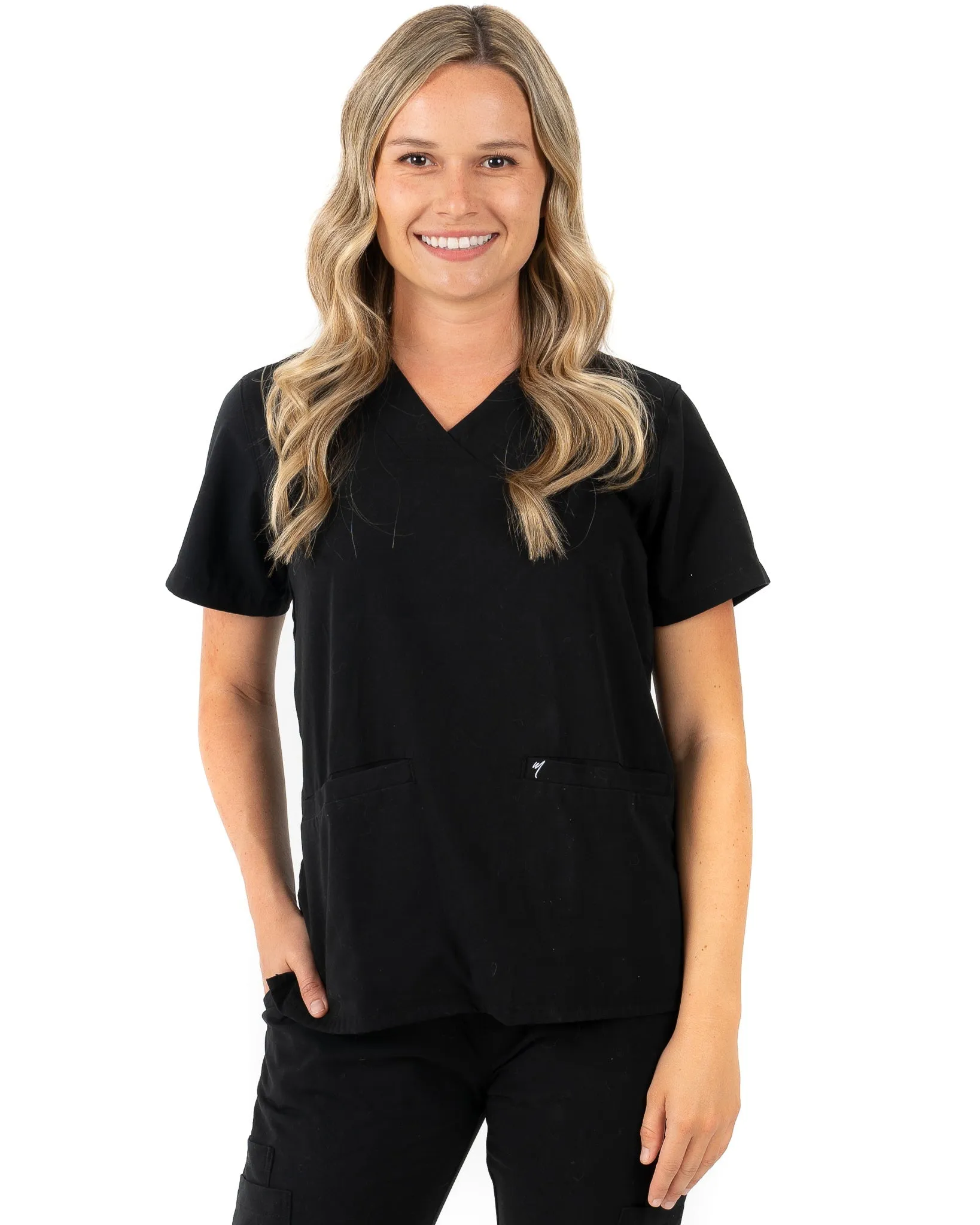 Women's 2 Pocket Scrub Top - Amber