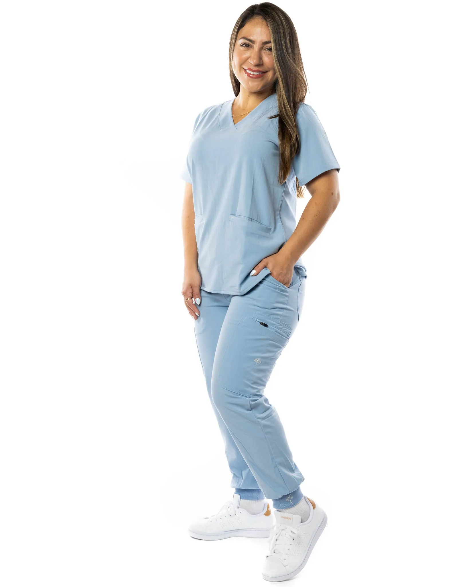Women's 2 Pocket Scrub Top - Amber
