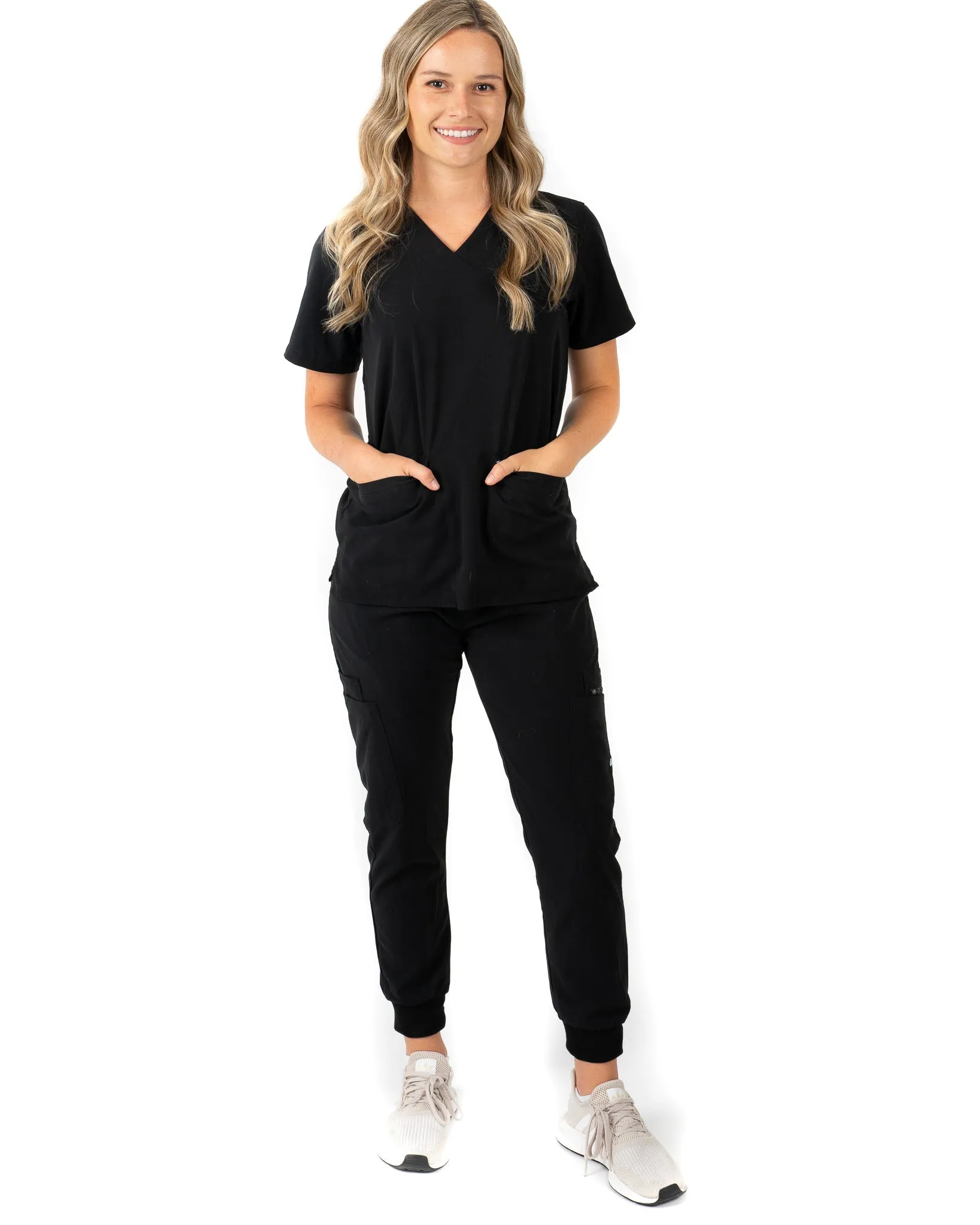 Women's 2 Pocket Scrub Top - Amber