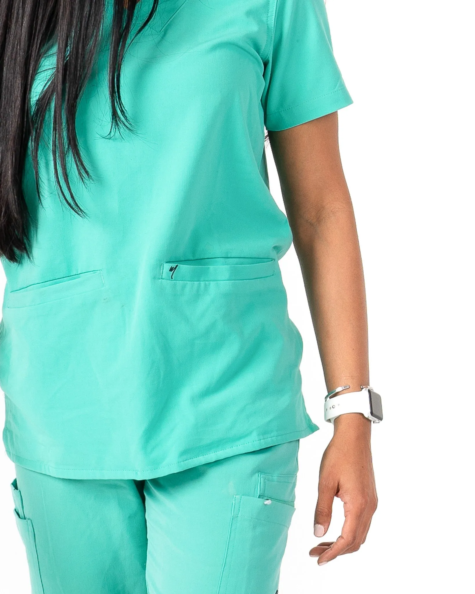 Women's 2 Pocket Scrub Top - Amber