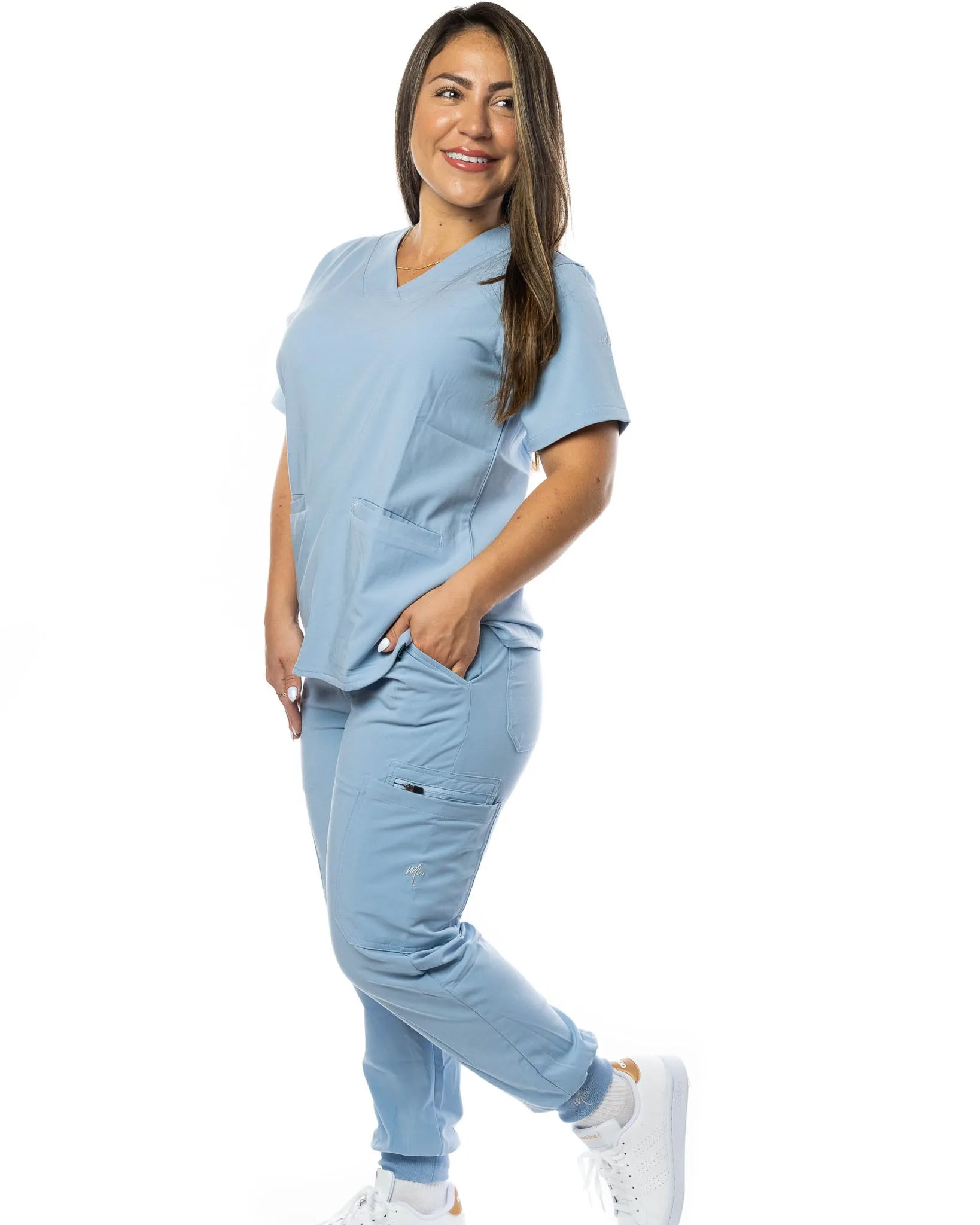 Women's 2 Pocket Scrub Top - Amber