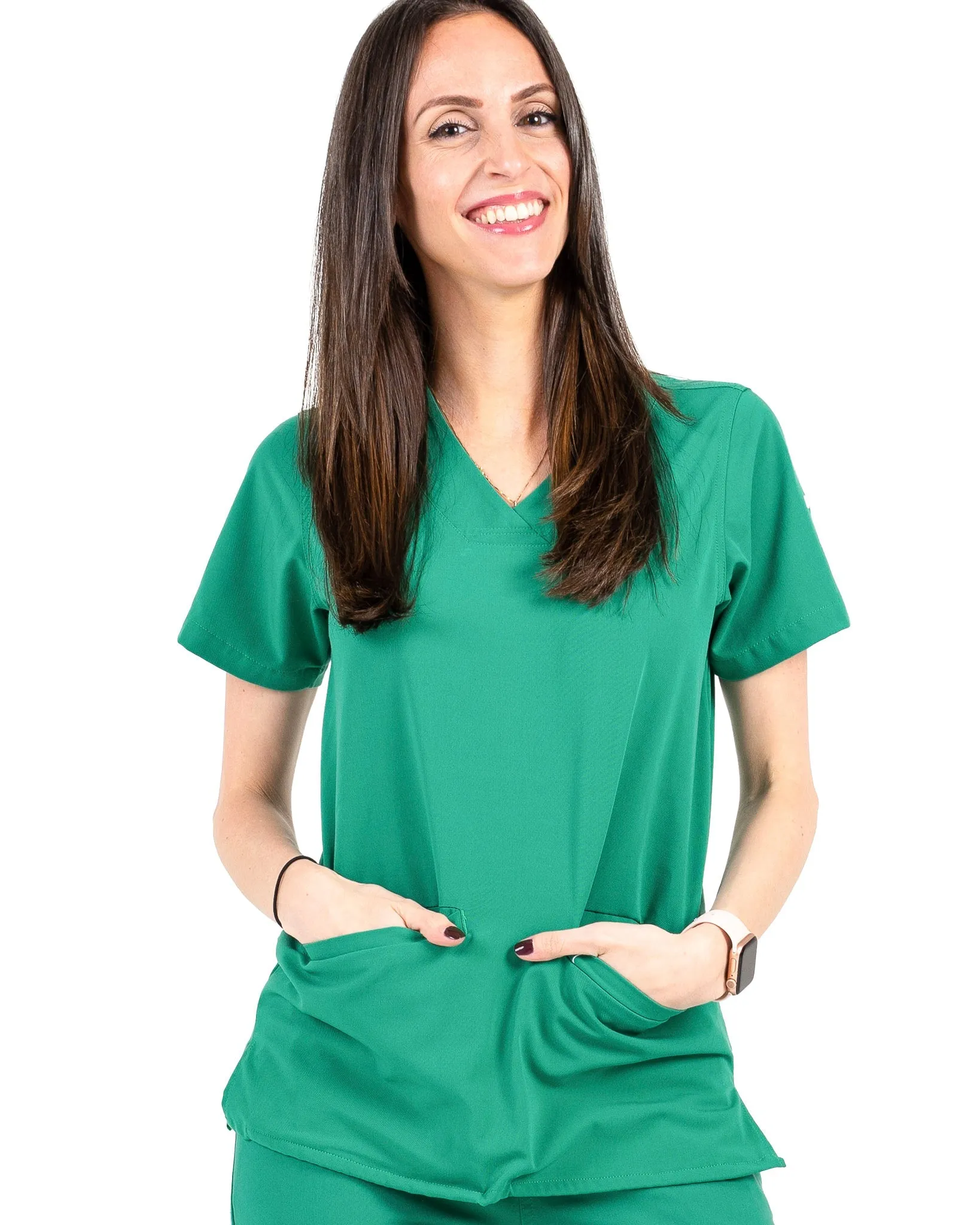 Women's 2 Pocket Scrub Top - Amber