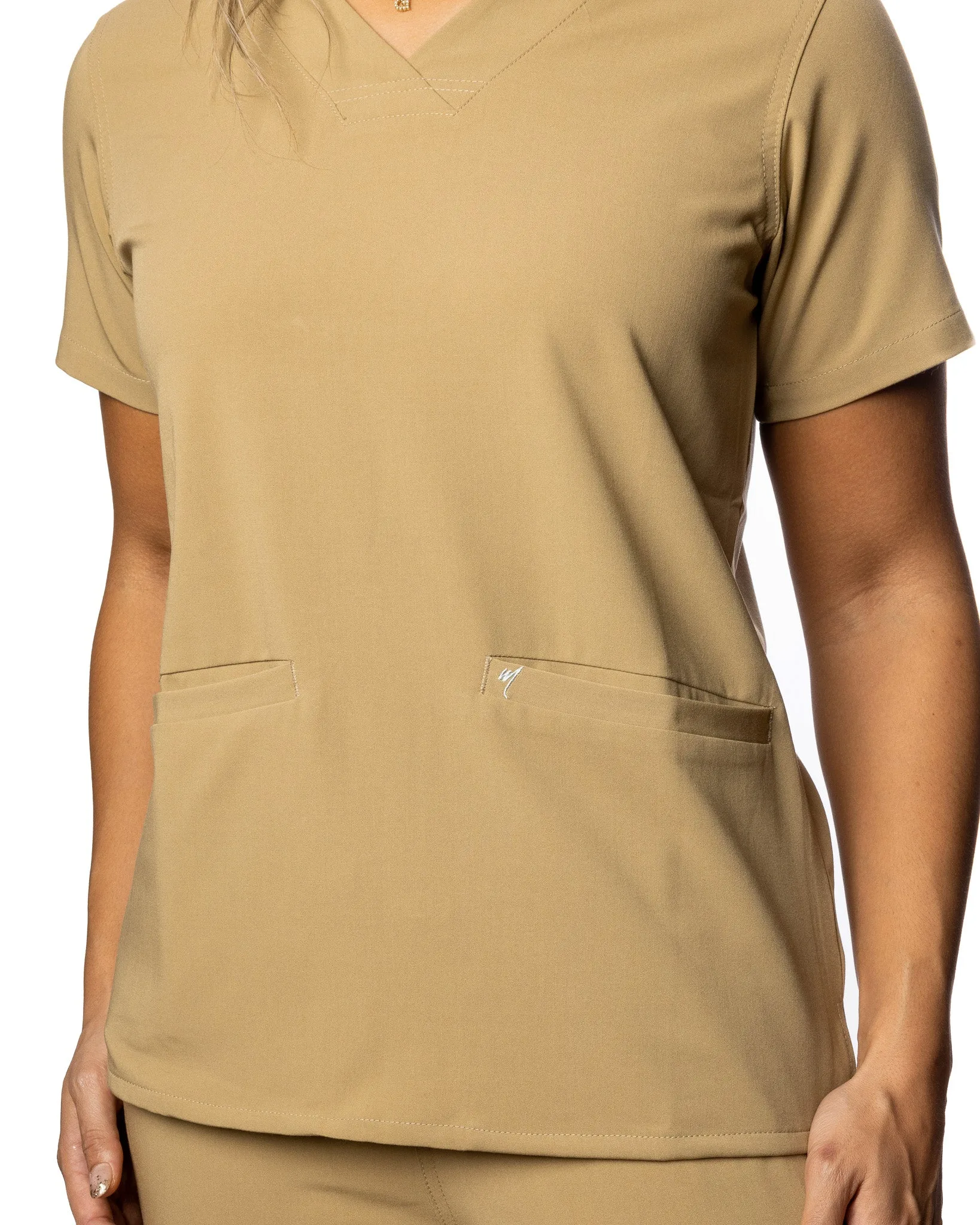 Women's 2 Pocket Scrub Top - Amber