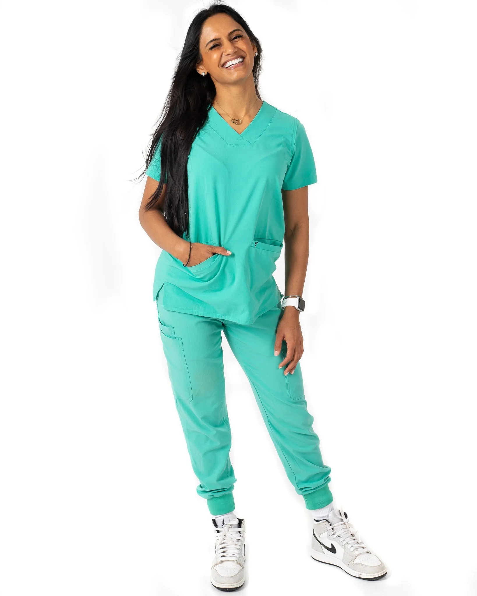 Women's 2 Pocket Scrub Top - Amber