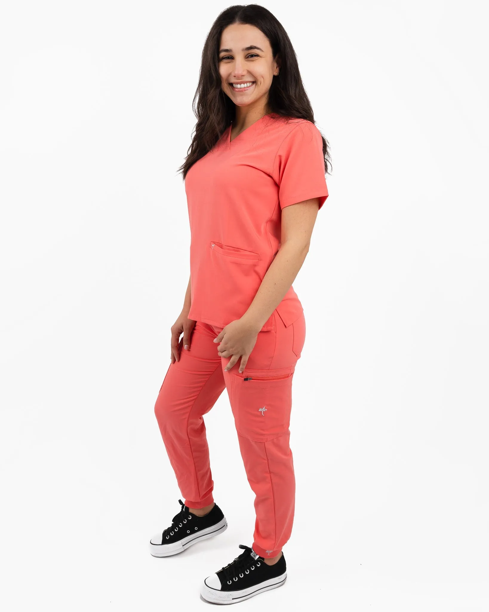Women's 2 Pocket Scrub Top - Amber