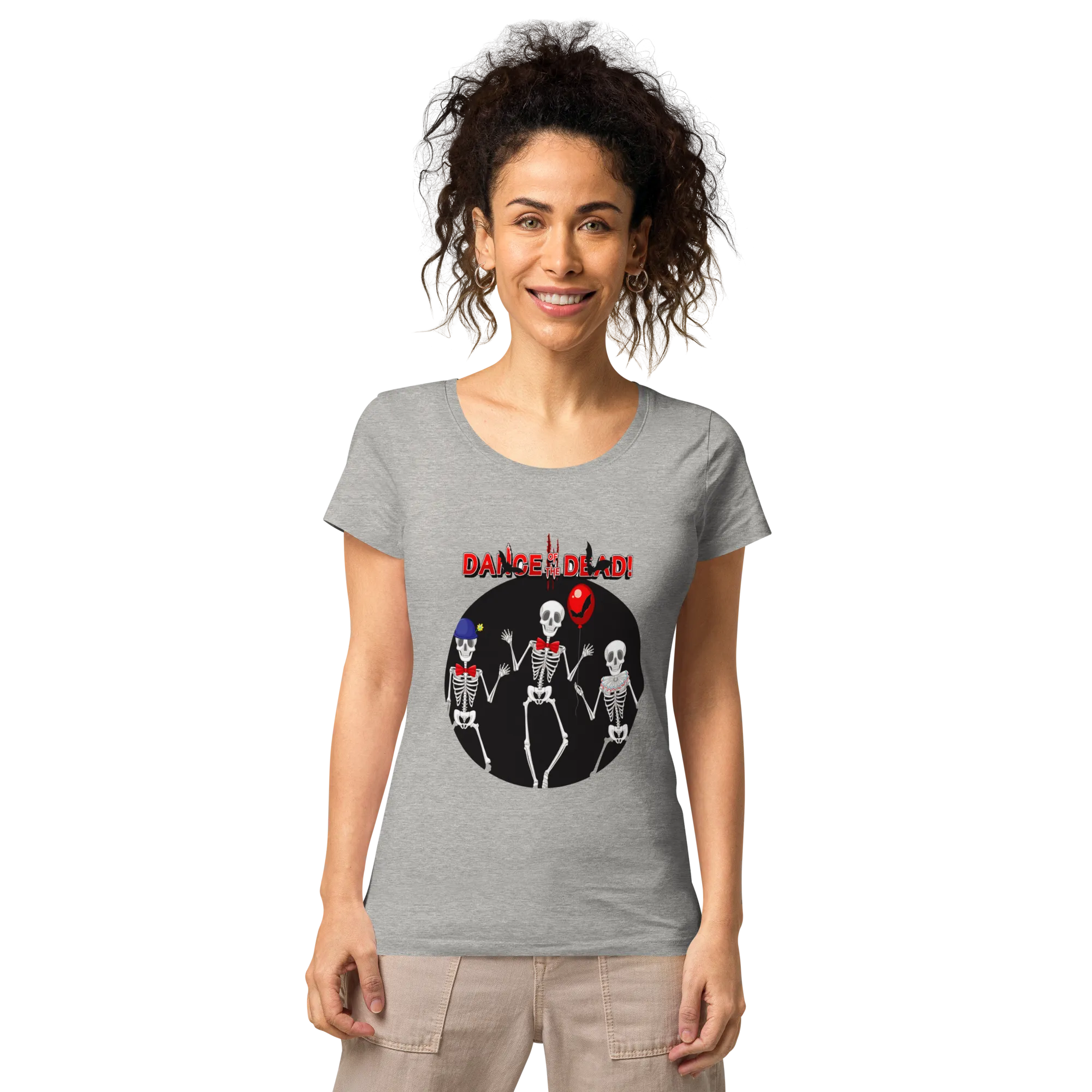 Women’s basic organic graphic  t-shirt -DANCE OF THE DEAD