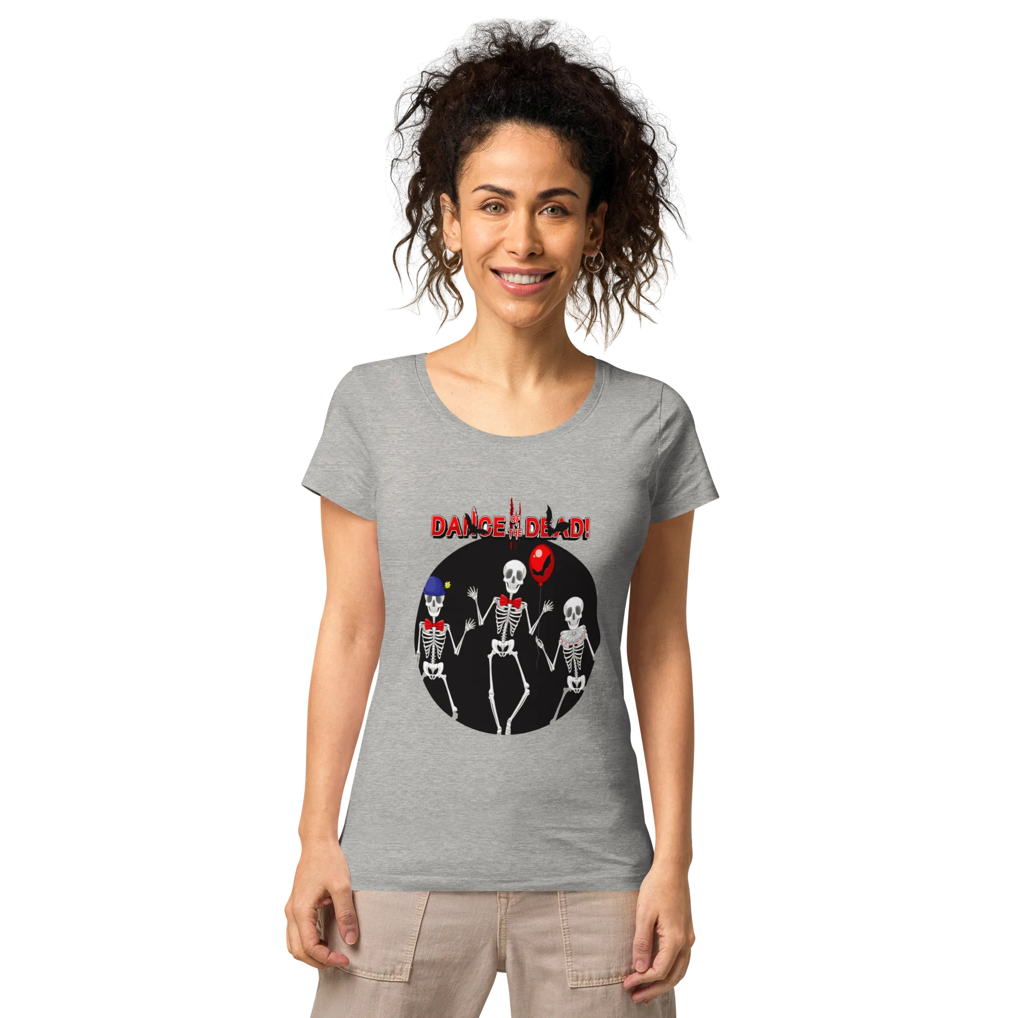 Women’s basic organic graphic  t-shirt -DANCE OF THE DEAD