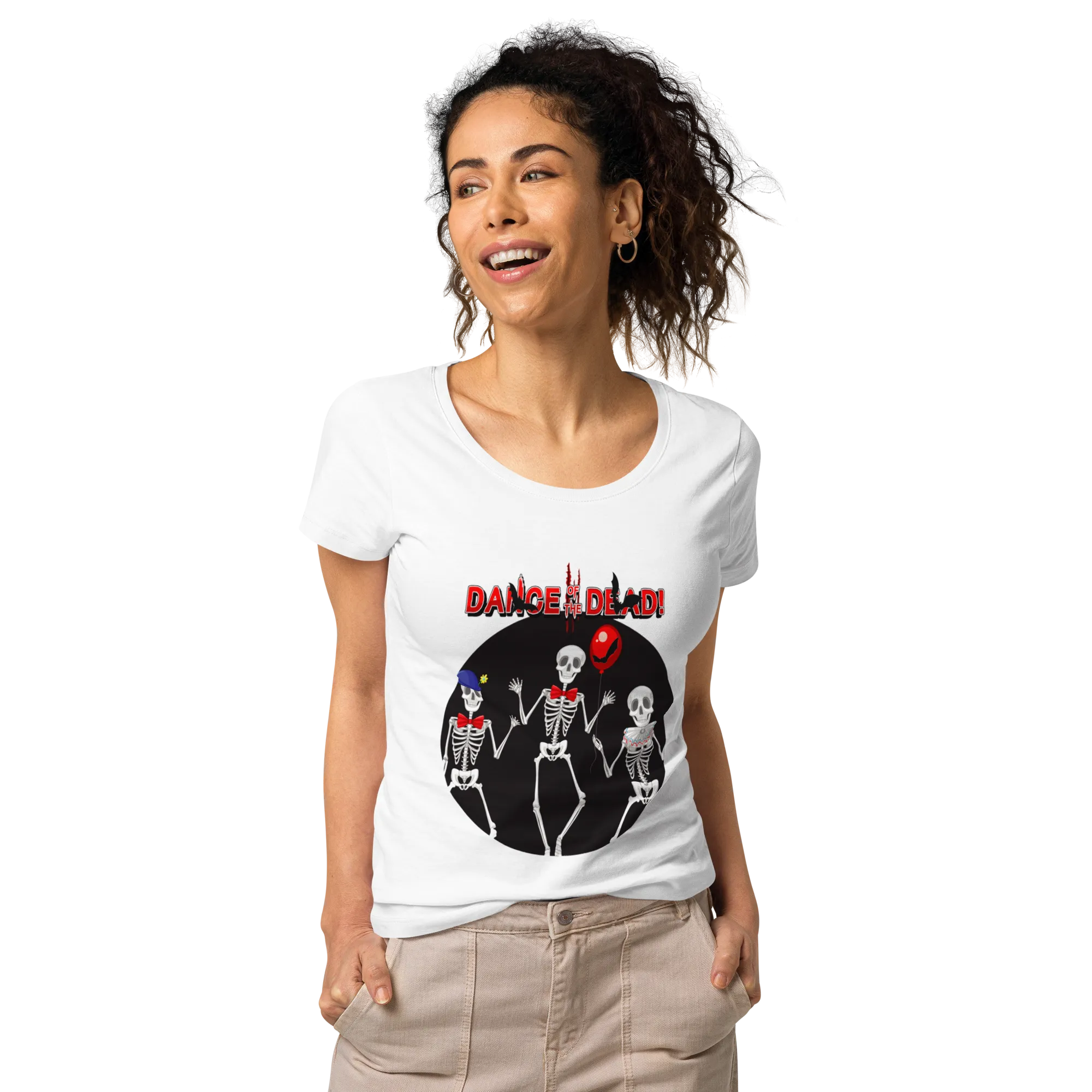 Women’s basic organic graphic  t-shirt -DANCE OF THE DEAD