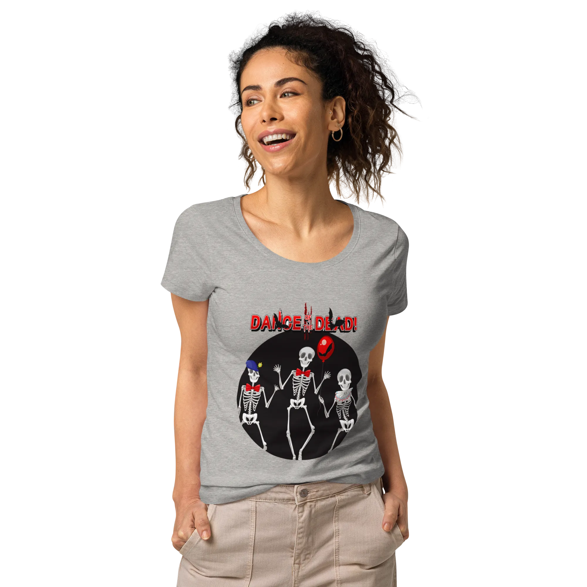 Women’s basic organic graphic  t-shirt -DANCE OF THE DEAD