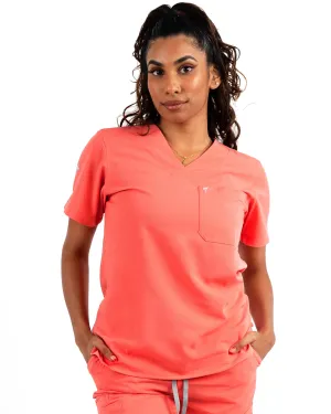 Women's Peach Scrub Top