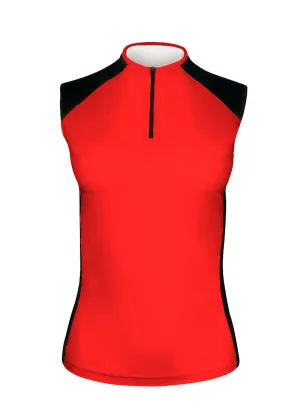 Women's Sleeveless Top with Zipper