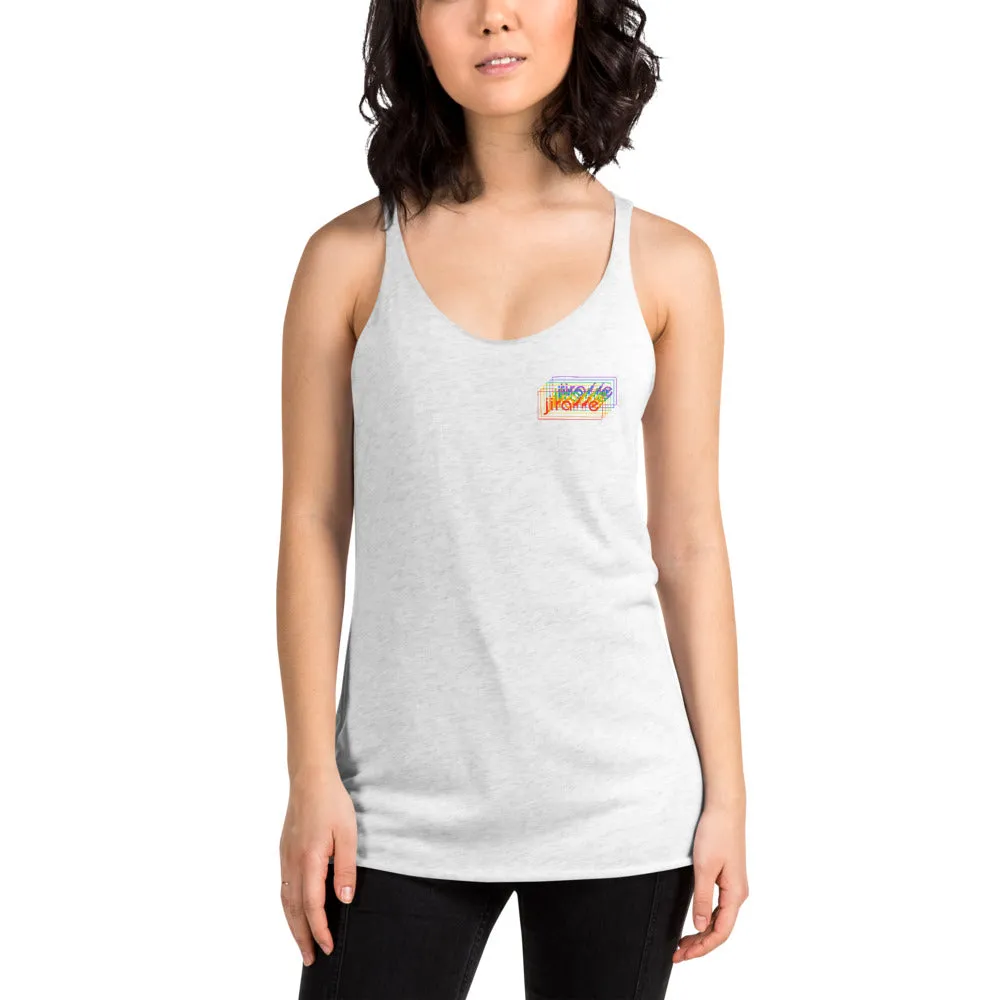 Women's Small Trippy Logo Women's Racerback Tank