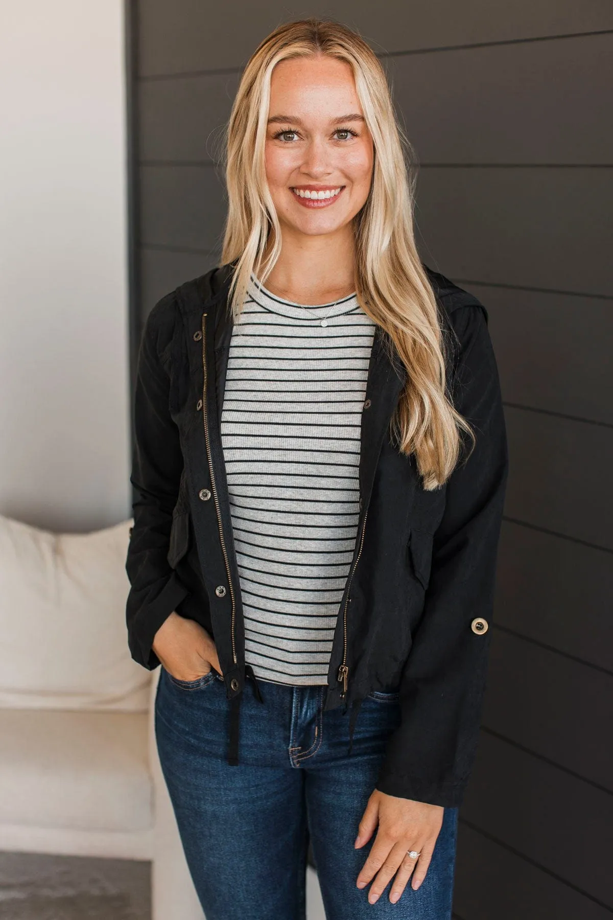 World Wide Adventure Lightweight Jacket- Black