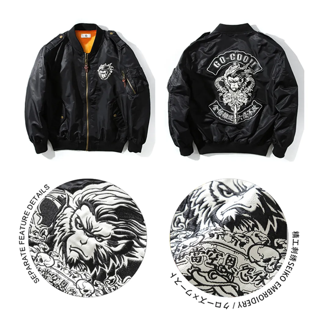 Wukong Monkey King Autumn Winter Bomber Jacket