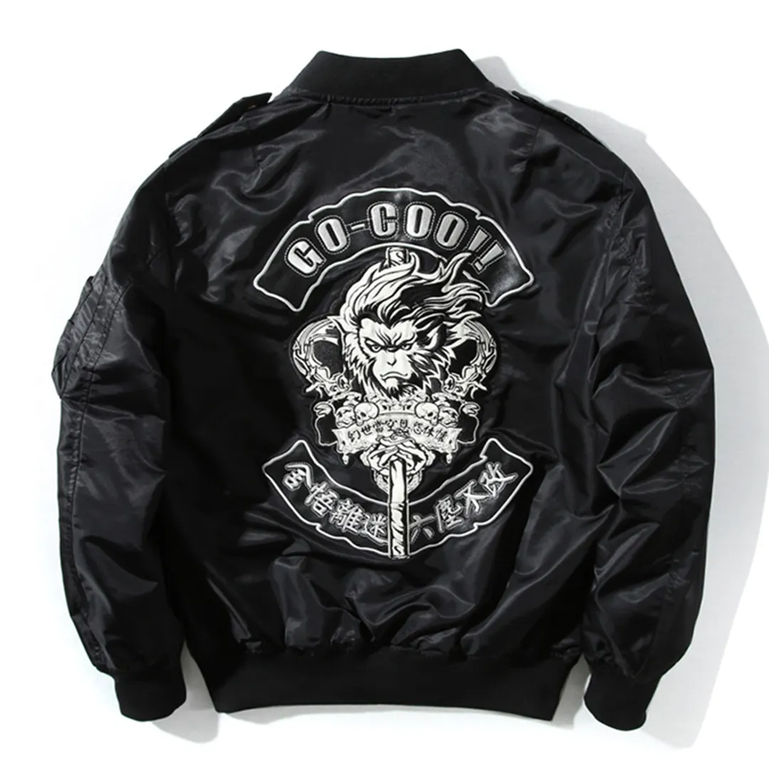 Wukong Monkey King Autumn Winter Bomber Jacket
