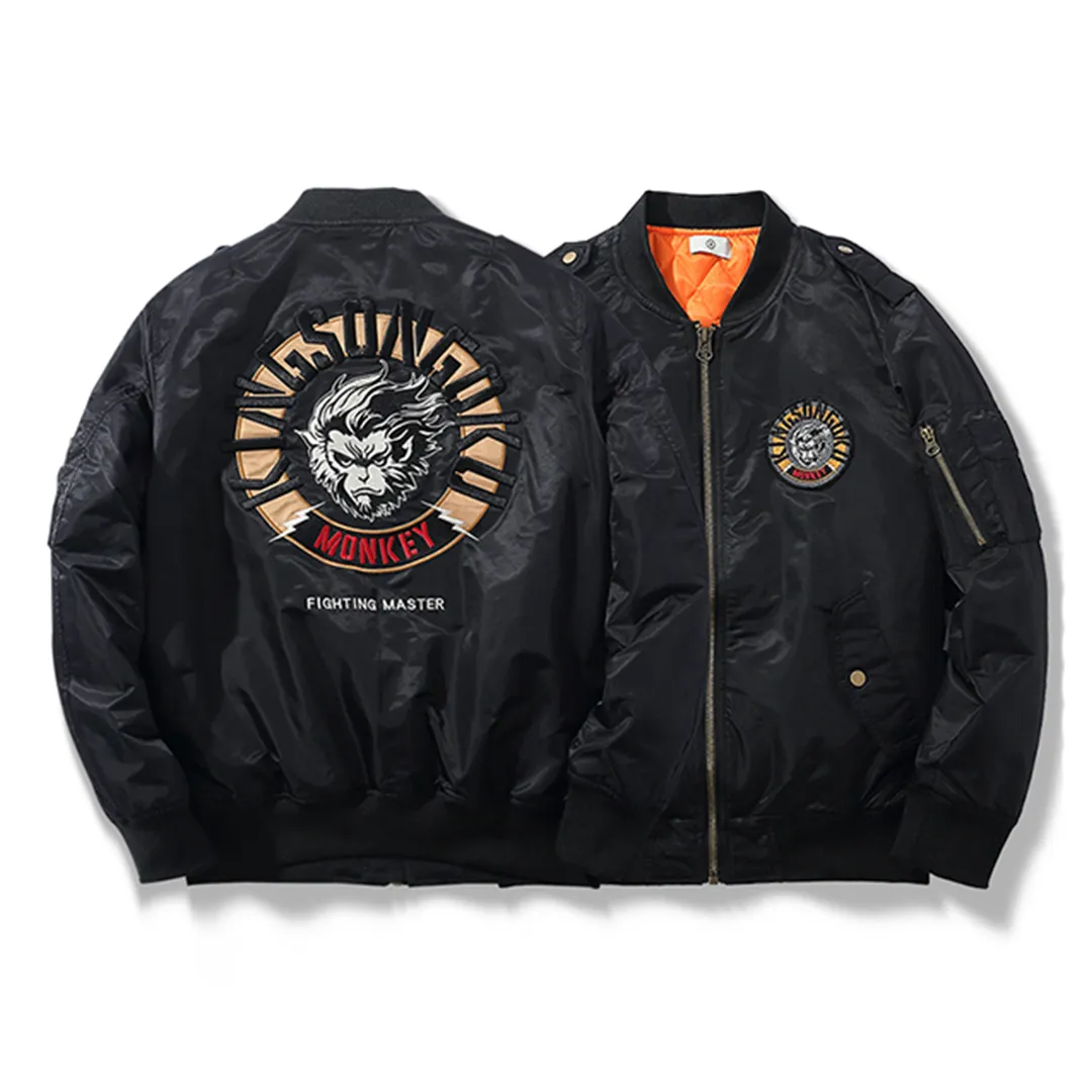 Wukong Monkey King Autumn Winter Bomber Jacket