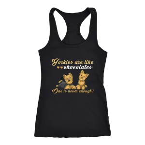 Yorkies Are Like Chocolate Tank Top - Ladies
