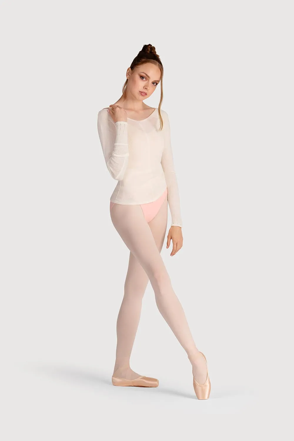Z0105 - Bloch Kara Long Sleeve V Womens Top