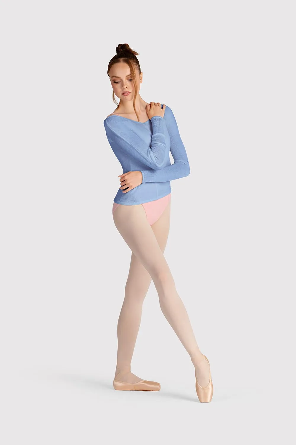 Z0105 - Bloch Kara Long Sleeve V Womens Top